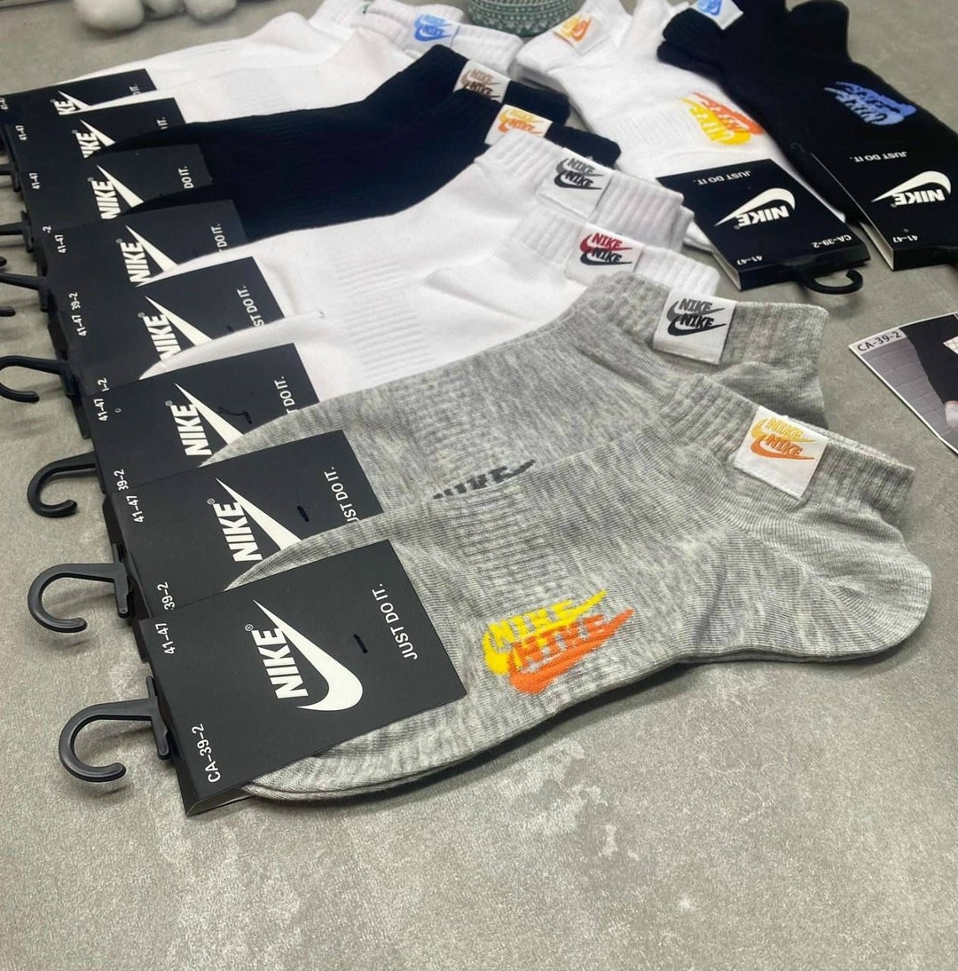 комплект носки мужские,комплект носков nike,носки средние хлопковые набор 5 пар nike,мужские носки,носки мужские 10 пар