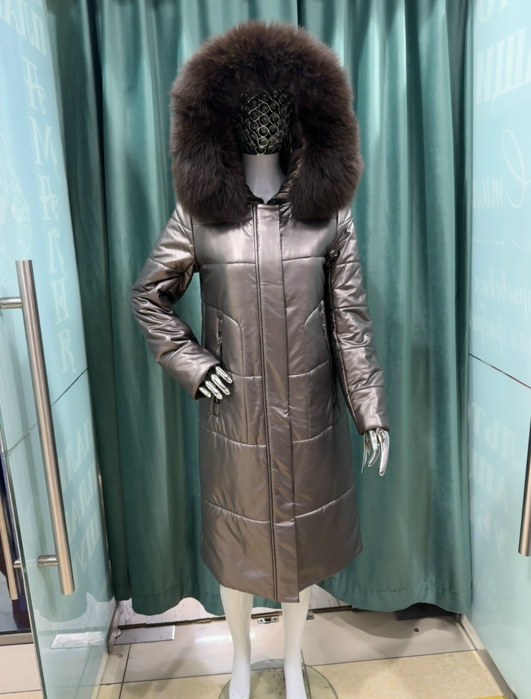 кожаный пуховик,пуховик с мехом,пуховик,пуховик женский,кожаный пуховик женский