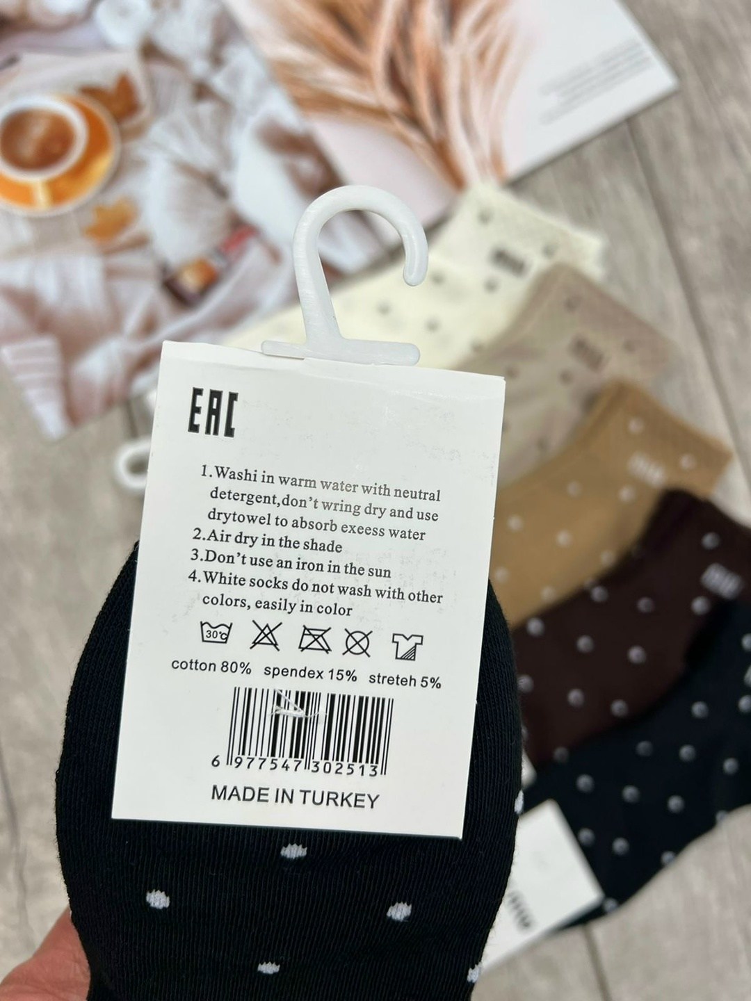 носки женские 10 пар разного цвета,носки женские 10 пар,носки женские,носки набор 10 пар горошек кофейные хлопковые turkan,комплект носки женские