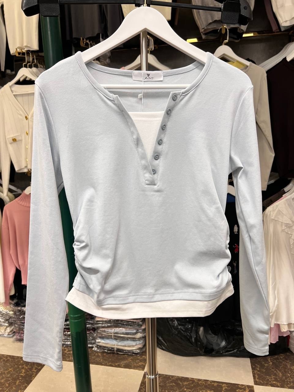 женский пуловер,с длинным рукавом,женская футболка с длинным рукавом,лонгслив с пуговицами,повседневная блузка