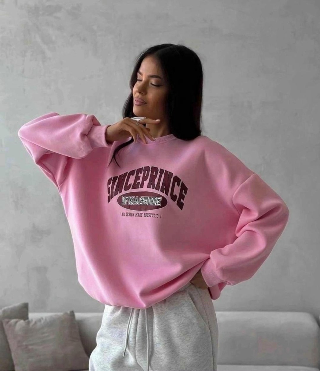 спортивный костюм летний familyshop цвет серый розовый,костюм двойка свитшот джоггеры,спортивный костюм двухнитка,костюм спортивный женский,спортивный костюм