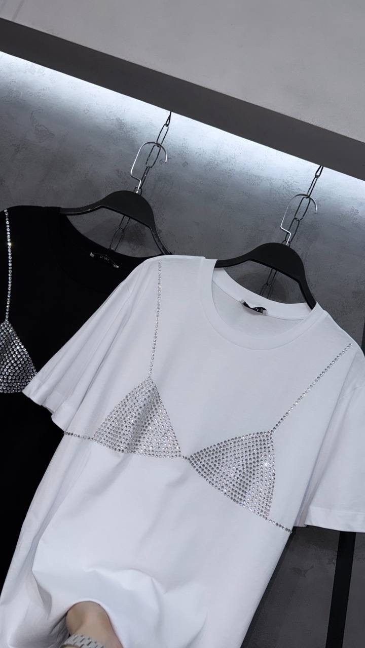 футболка женская оверсайз со стразами,летняя женская футболка со стразами,футболка со стразами,женская футболка со стразами,футболка со стразами оверсайз