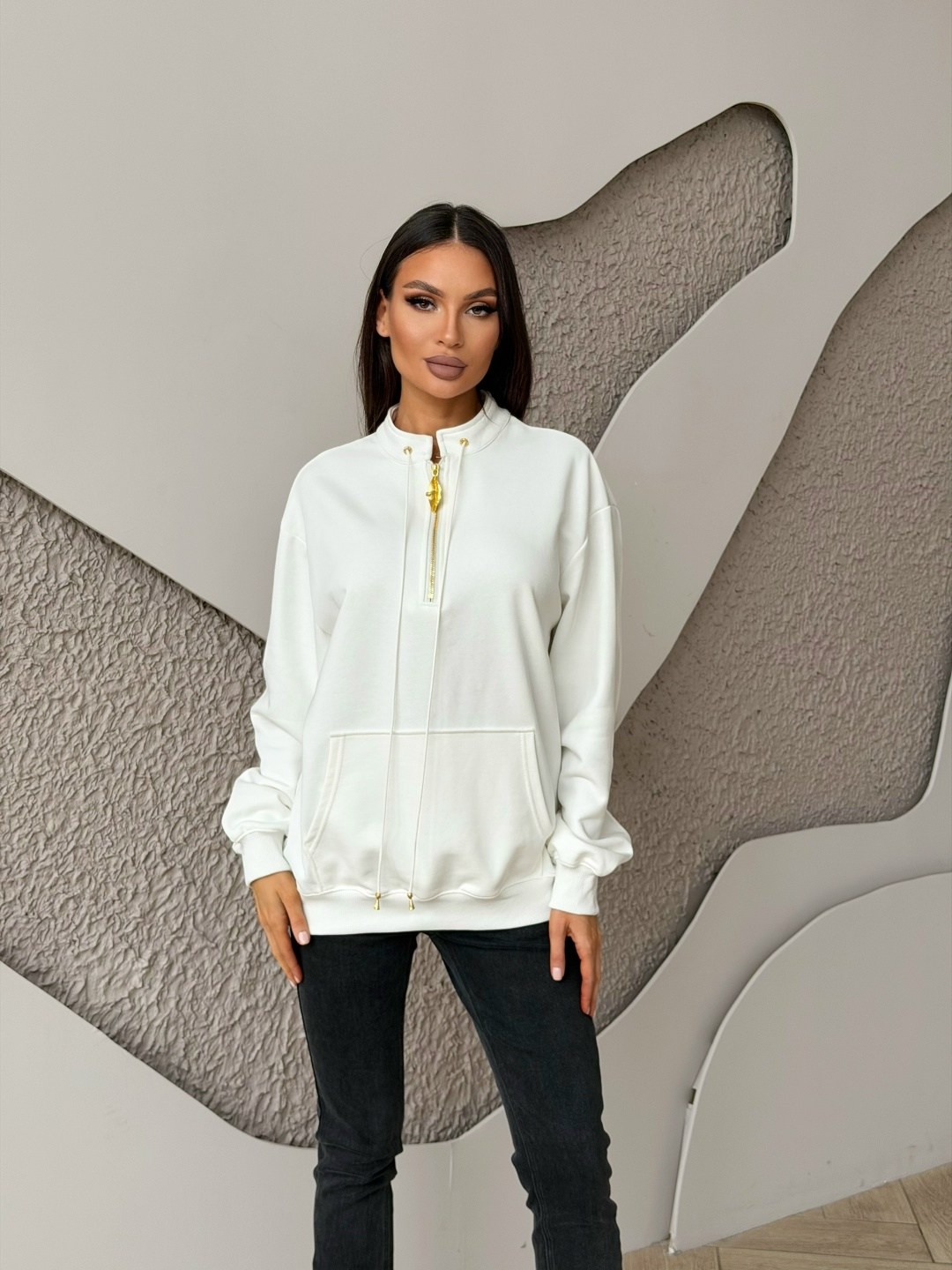 кофта на молнии оверсайз,толстовка женская,кофты оверсайз,толстовка оверсайз,толстовки худи