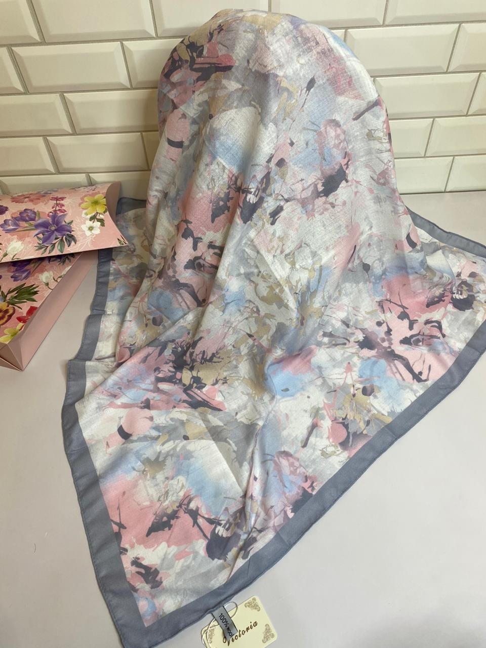 шелковый платок 100х100,платки женские,платок женский с рисунком,платки шелковые,красивый платок