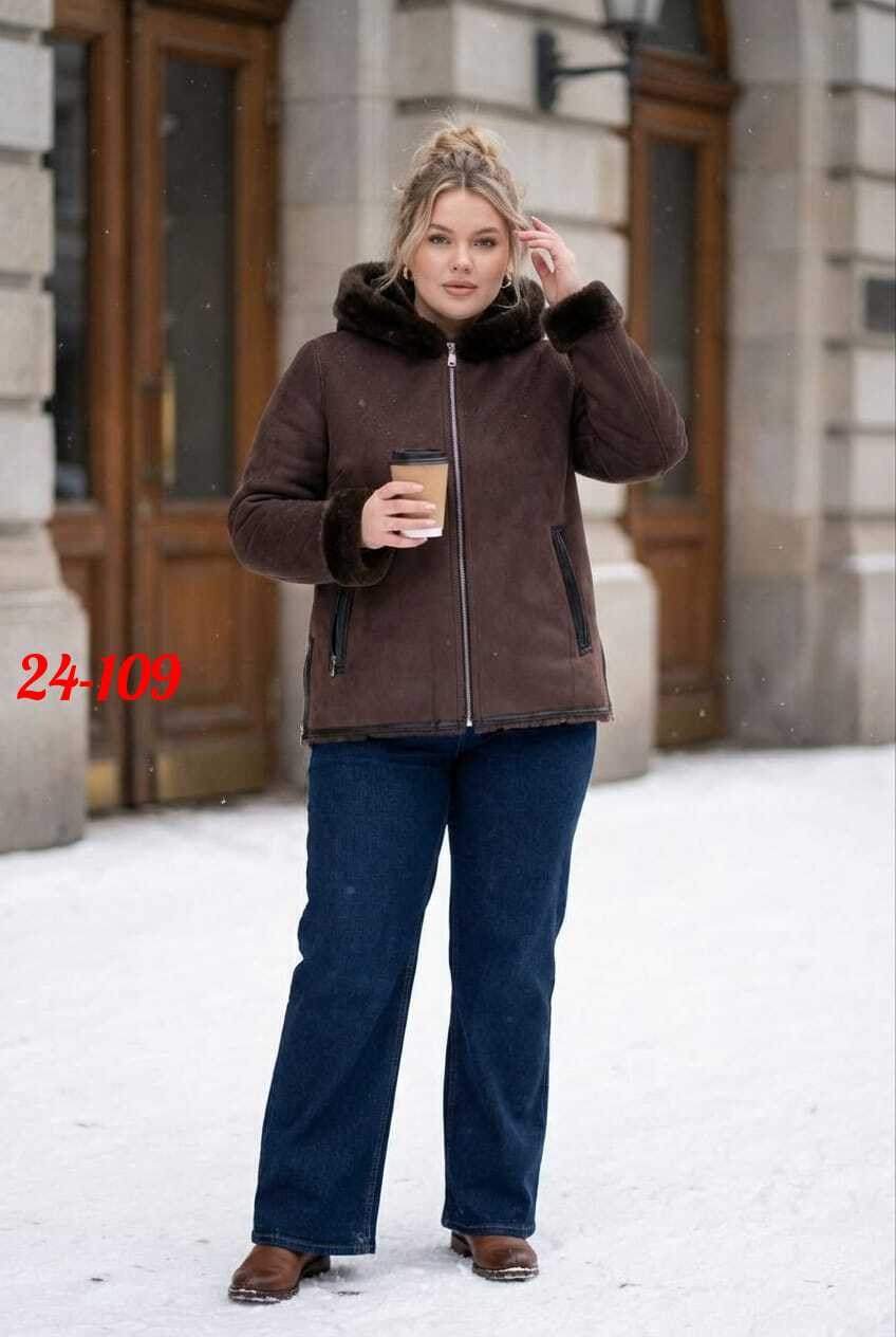 дубленка женская,дубленка авиатор,дубленка,стильная дубленка женская,дубленка женская furnatur 8024562 коричневая 54 ru