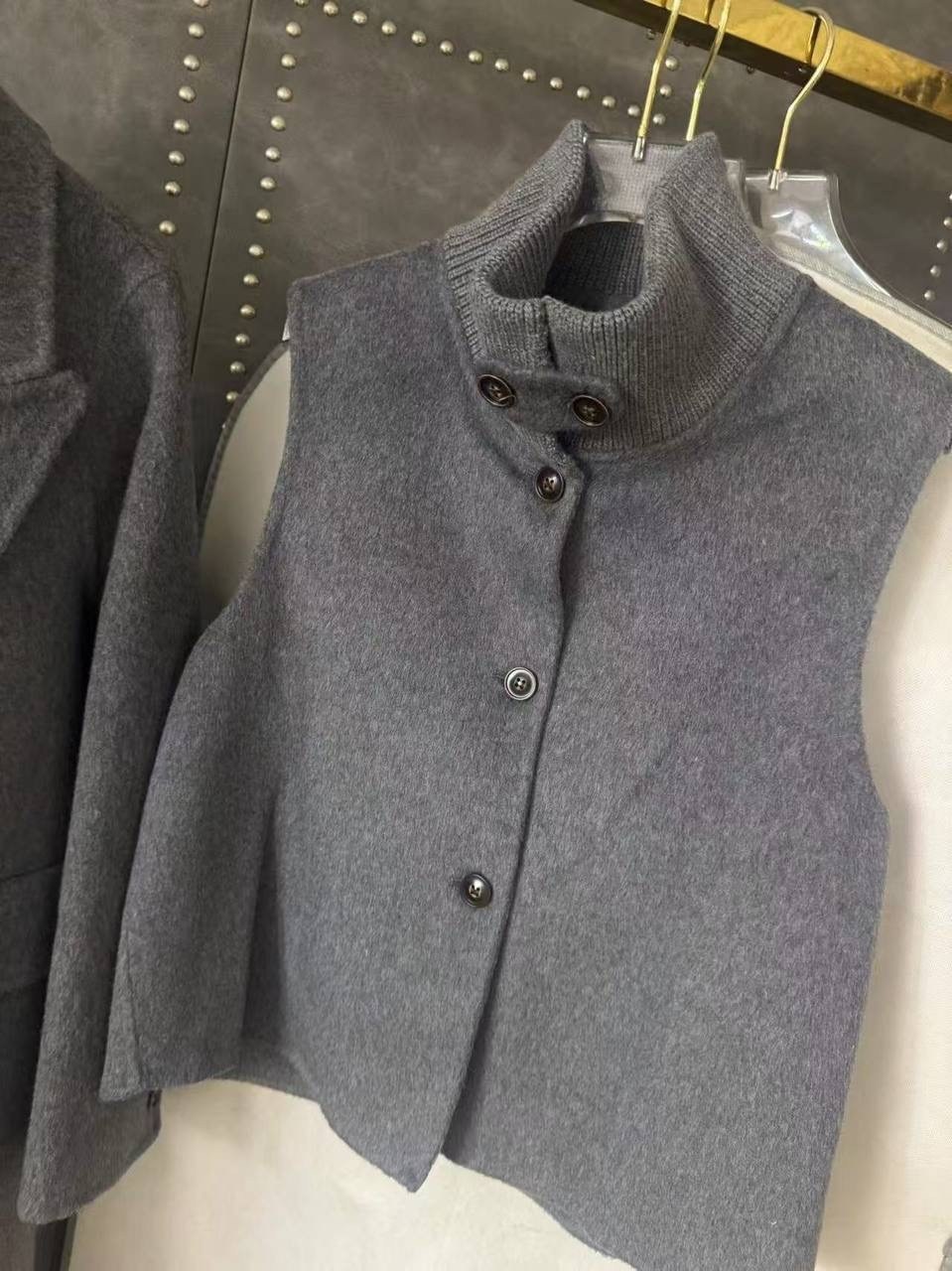 шерстяное пальто,серое двустороннее кашемировое пальто для женщин,модное пальто,lanmrem двустороннее шерстяное пальто для женщин,lanmrem высококачественное двустороннее шерстяное пальто для женщин