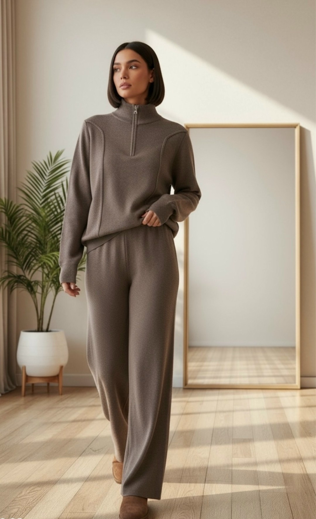 трикотажные костюмы,костюм трикотажный с брюками теплый осень доза стиля,костюм из кашемира,трикотажный костюм брюками,костюм с брюками