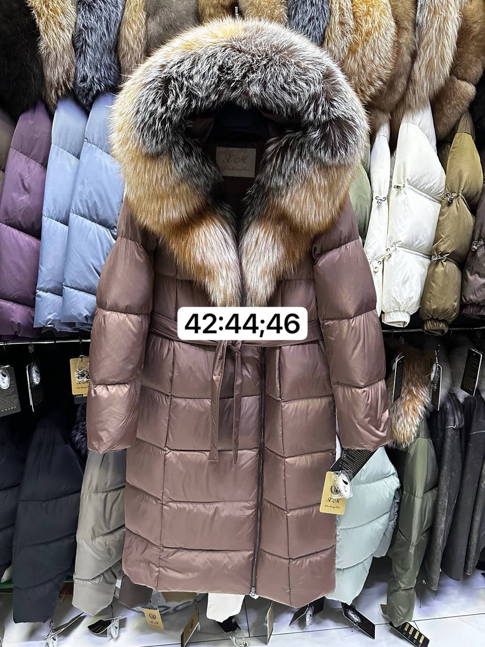 женский пуховик с натуральным мехом,пуховик с натуральным мехом,пуховик с мехом,куртка пуховик женский 44 46,пуховик женский