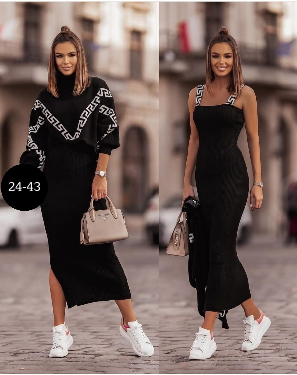 костюм с платьем,костюм-двойка,черное платье лапша,женский трикотажный костюм с юбкой,костюм кофта с юбкой