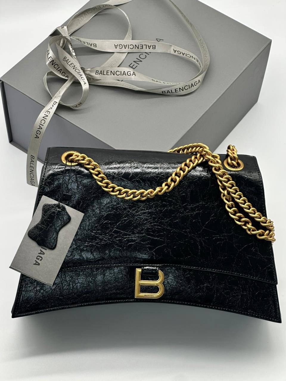 сумка balenciaga 30х16 натуральная кожа,сумка balenciaga 30х16 натуральная кожа реплика,сумка женская balenciaga,сумка balenciaga,сумка crush medium chain bag 'black' balenciaga