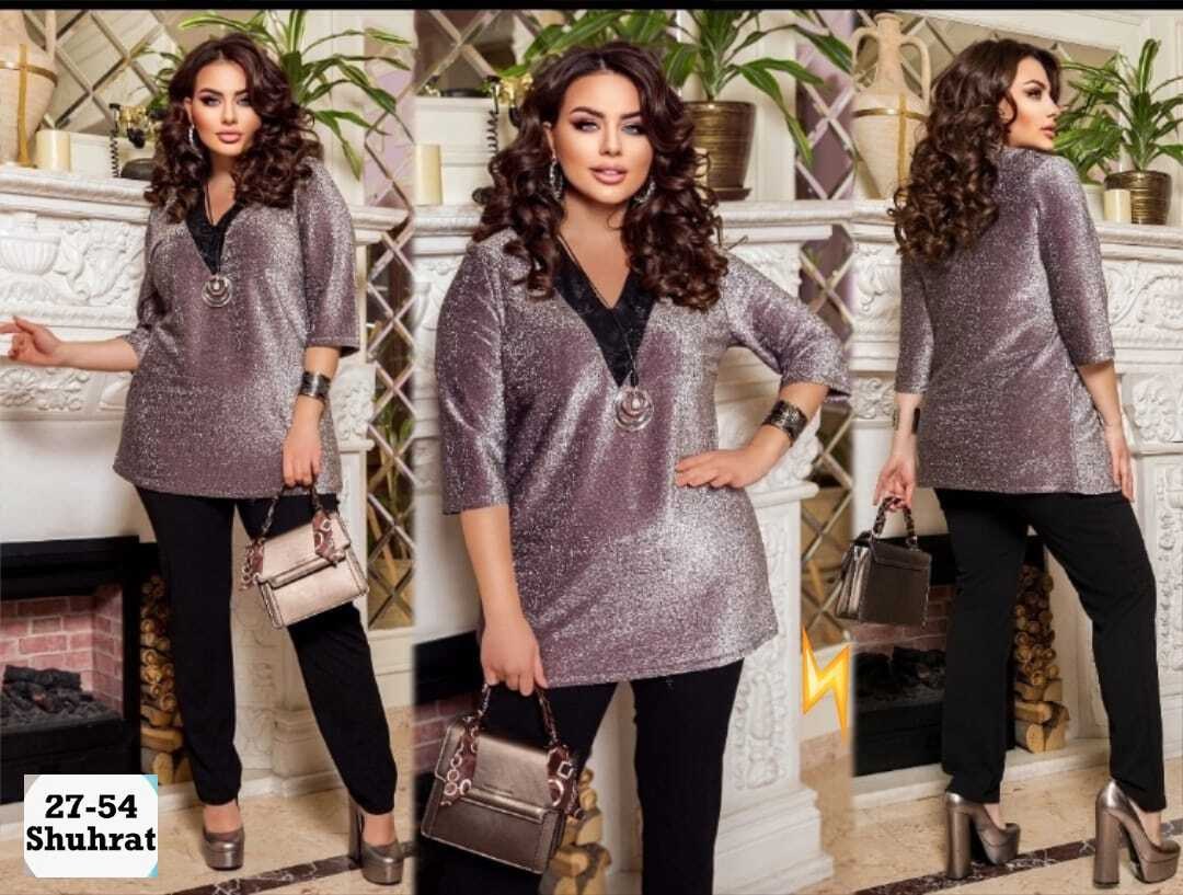женская блузка ткань люрекс,блузка женская, ткань-люрекс,брючный костюм,блузки из люрекса для полных женщин