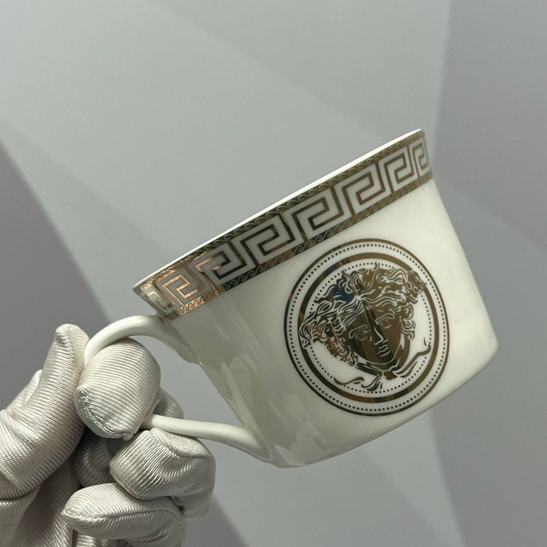 чайная пара versace,versace набор,подарочный набор versace,набор кофейных чашек versace из 2 предметов,чайный набор versace bone с подарочной коробкой для 6 человек