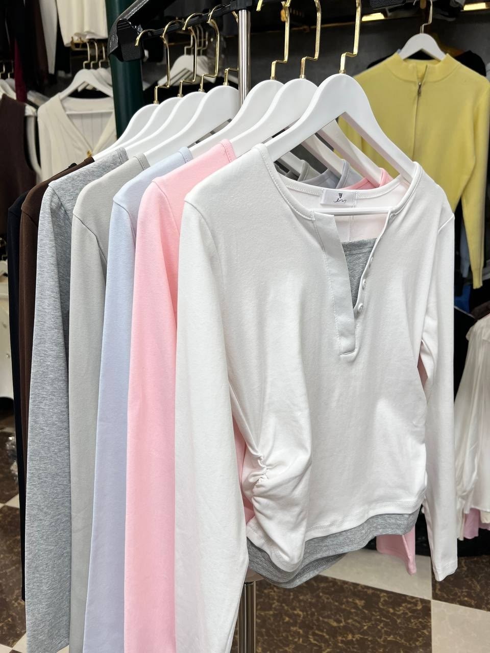 женский пуловер,с длинным рукавом,женская футболка с длинным рукавом,лонгслив с пуговицами,повседневная блузка