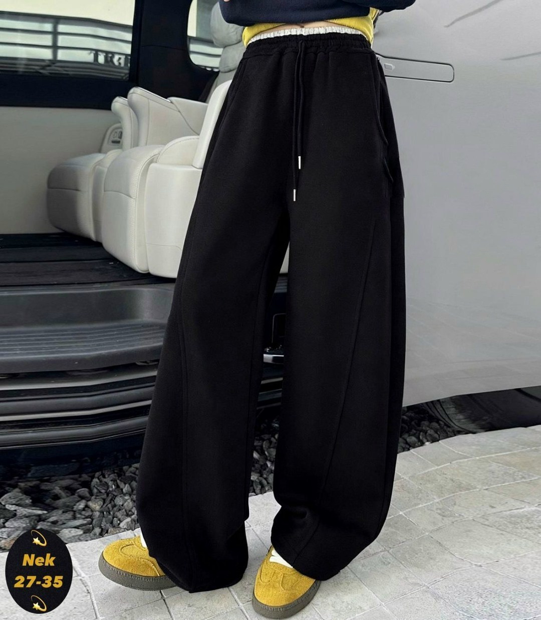 широкие брюки с кулиской на талии dazy серый,серые спортивные женские брюки с высокой талией и широкими штанинами,серые спортивные брюки для женщин,брюки широкие,женские спортивные брюки в американско