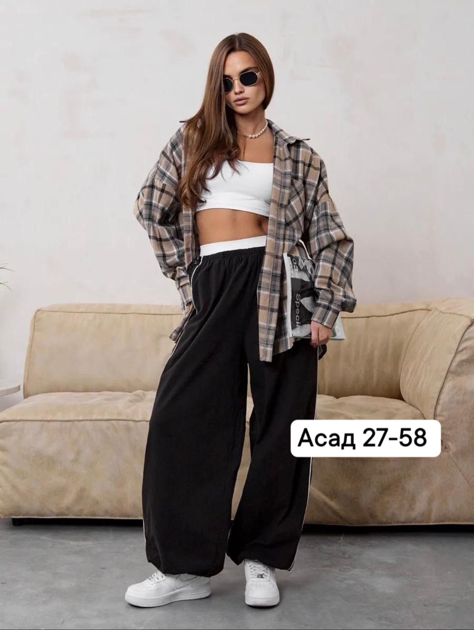 рубашка теплая в клетку оверсайз,рубашка в клетку оверсайз удлиненная,,повседневный костюм,брюки джинсы