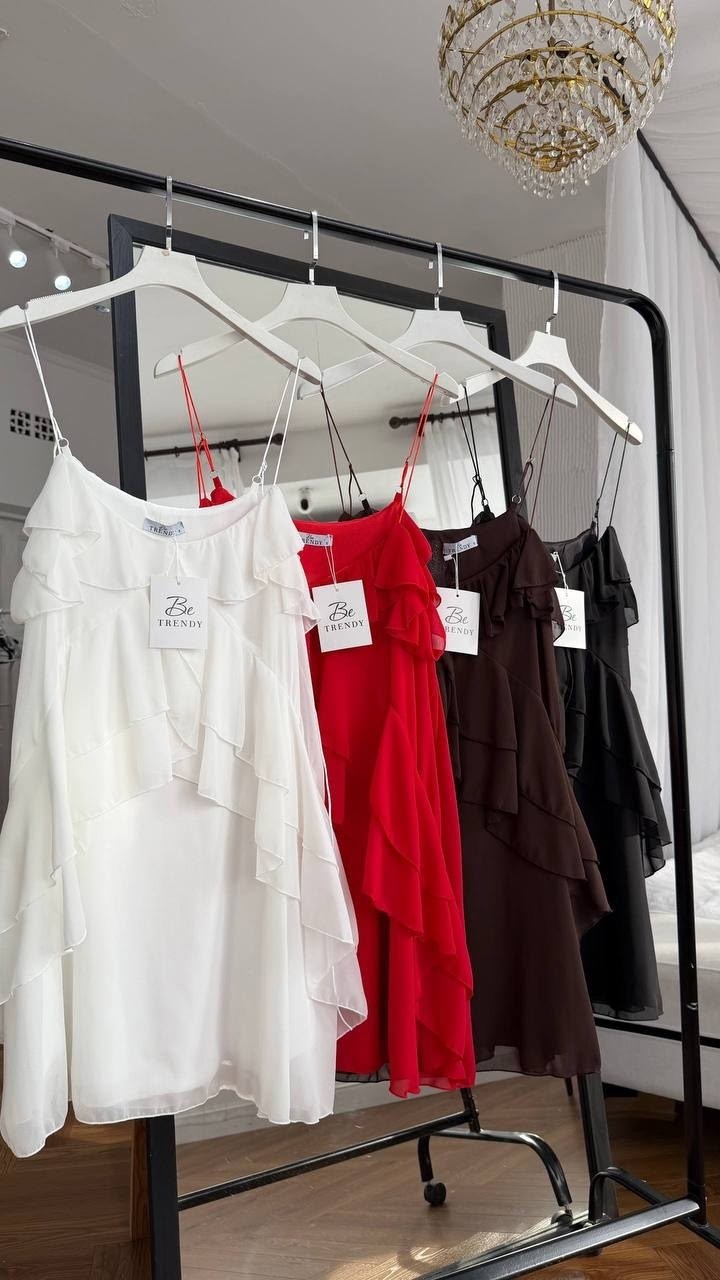 платье с оборками,блузка с оборками,платье,платье шифоновое,женское платье