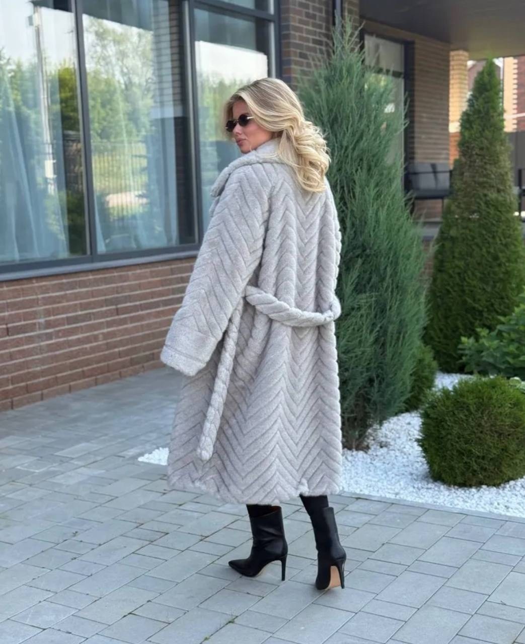 шуба длинная экомех серая 110см yana furs,шуба из качественного экомеха под норку,женская шуба,шуба из экомеха,шуба