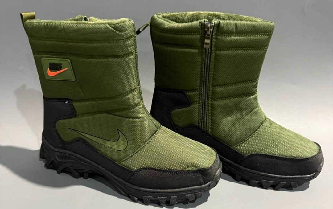 зимние сапоги nike,зимние сапоги nike цвет зеленый,сапоги nike,зимние сапоги,дутики зимние nike