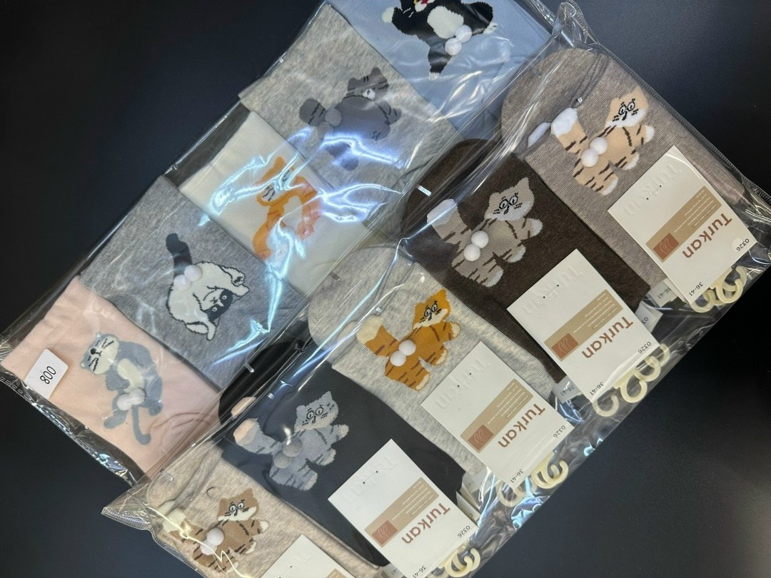 носки женские,носки хлопковые,носки женские с мишкой,носки с мишками,комплект носки женские