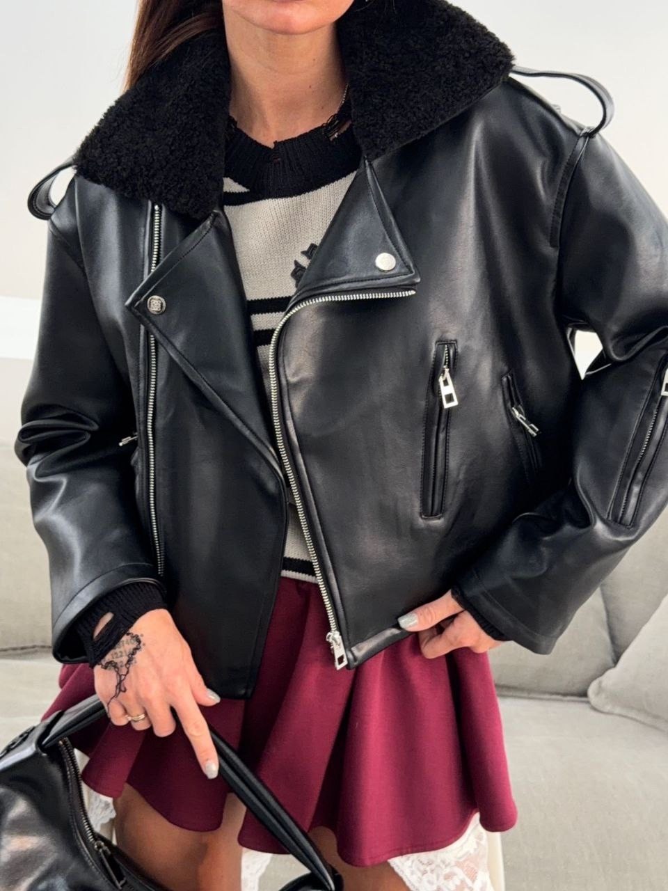 куртка-косуха,дублёнка авиатор женская страдивариус,кожаная куртка,кожаная куртка женская,куртка косуха кожаная