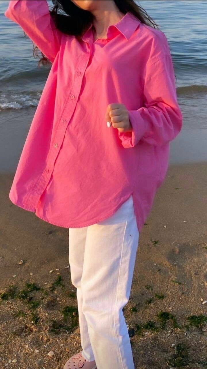 женская свободная рубашка,рубашка женская оверсайз,рубашка женская,женская однотонная рубашка с длинным рукавом,повседневная женская рубашка