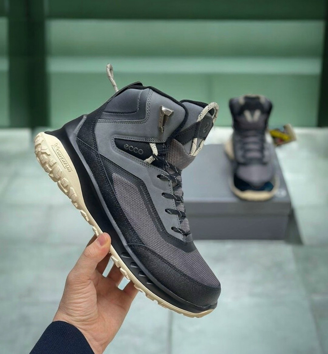 треккинговые ботинки ecco sport ultra terrain waterproof mid hiking хаки,ботинки ecco ult trn m,ботинки мужские,кроссовки,мужская