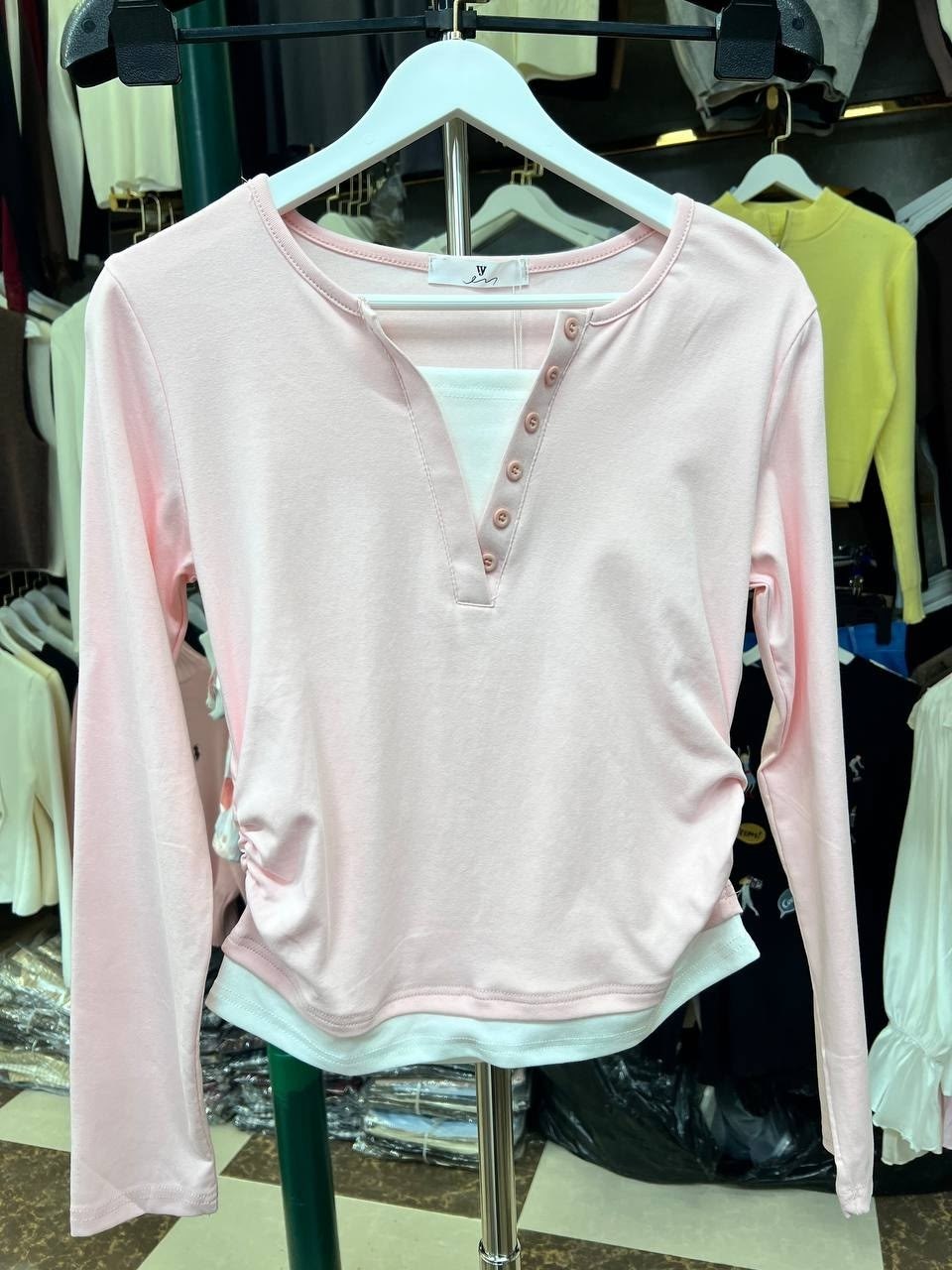 женский пуловер,с длинным рукавом,женская футболка с длинным рукавом,лонгслив с пуговицами,повседневная блузка