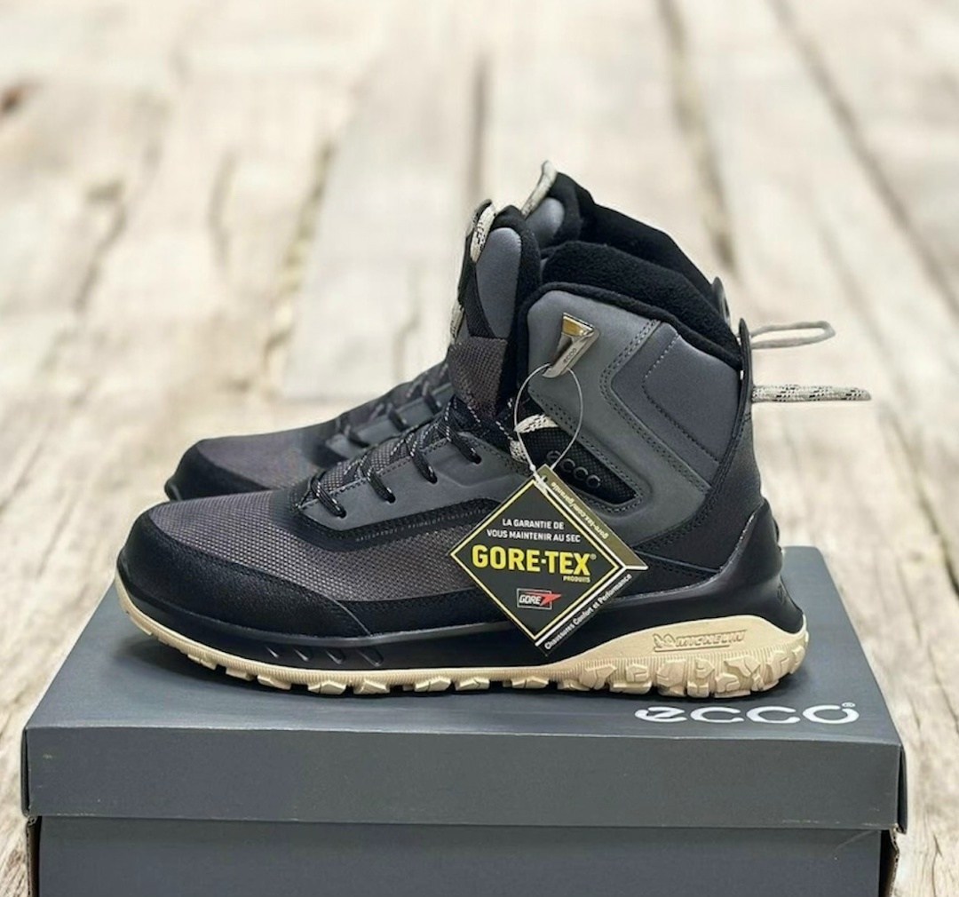 треккинговые ботинки ecco sport ultra terrain waterproof mid hiking хаки,ботинки ecco ult trn m,ботинки мужские,кроссовки,мужская