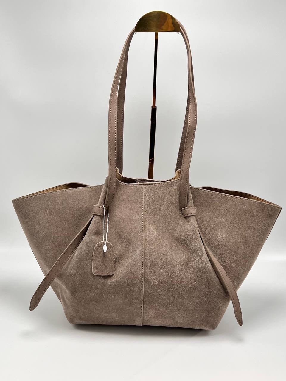 сумка polene замша,сумка замшевая,сумка из натуральной замши,сумка замшевая женская шоппер polene,женская замшевая сумка