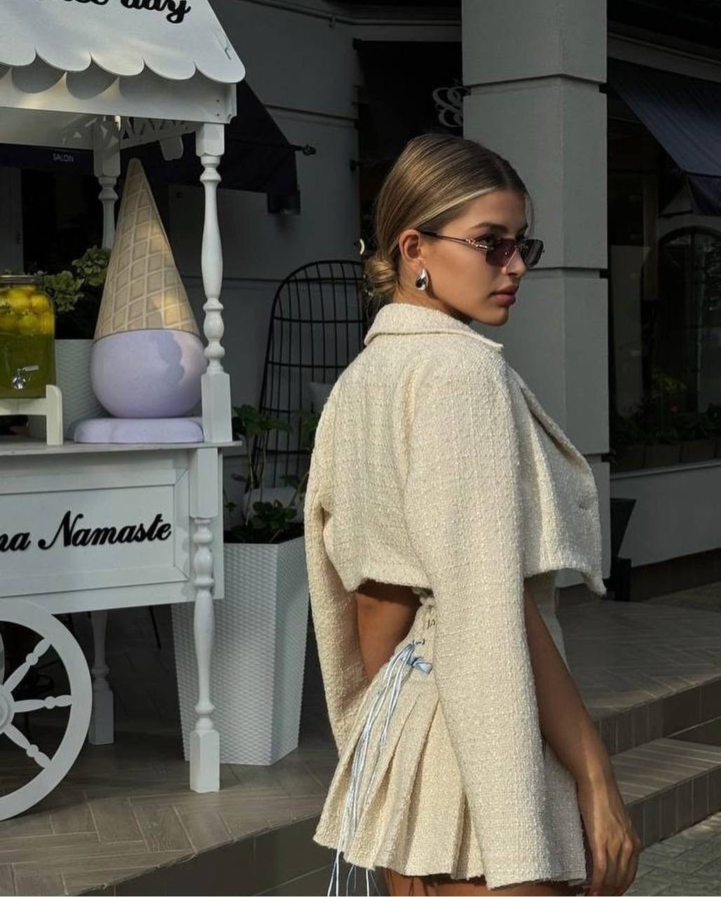 костюм твидовый,твидовый костюм с юбкой,стильные костюмы,модная