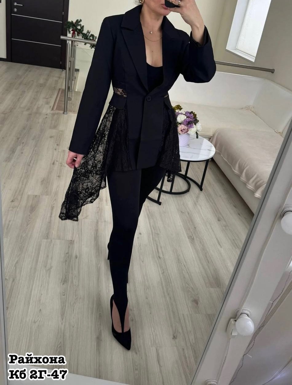 брючный костюм женский,пиджак приталенный удлиненный mischarm,женские жакеты,женские костюмы,женский деловой костюм