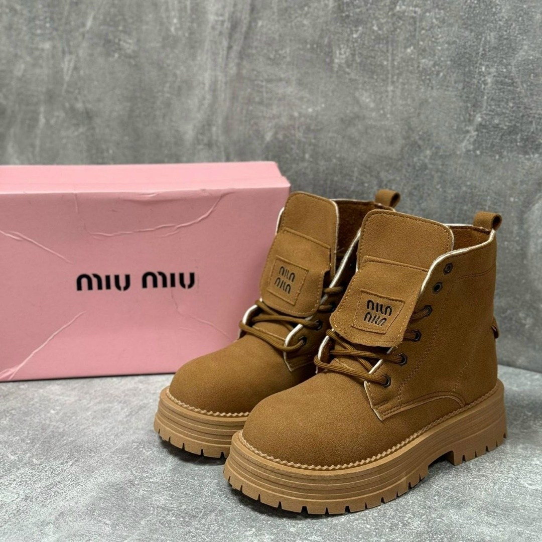 ,ботинки замшевые miu miu,зимние ботинки замшевые miu miu,ботинки миу миу женские зимние,ботинки miu miu