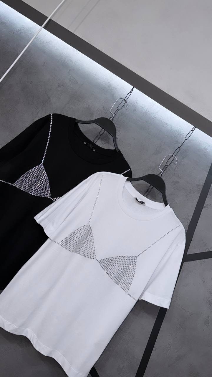 футболка женская оверсайз со стразами,летняя женская футболка со стразами,футболка со стразами,женская футболка со стразами,футболка со стразами оверсайз