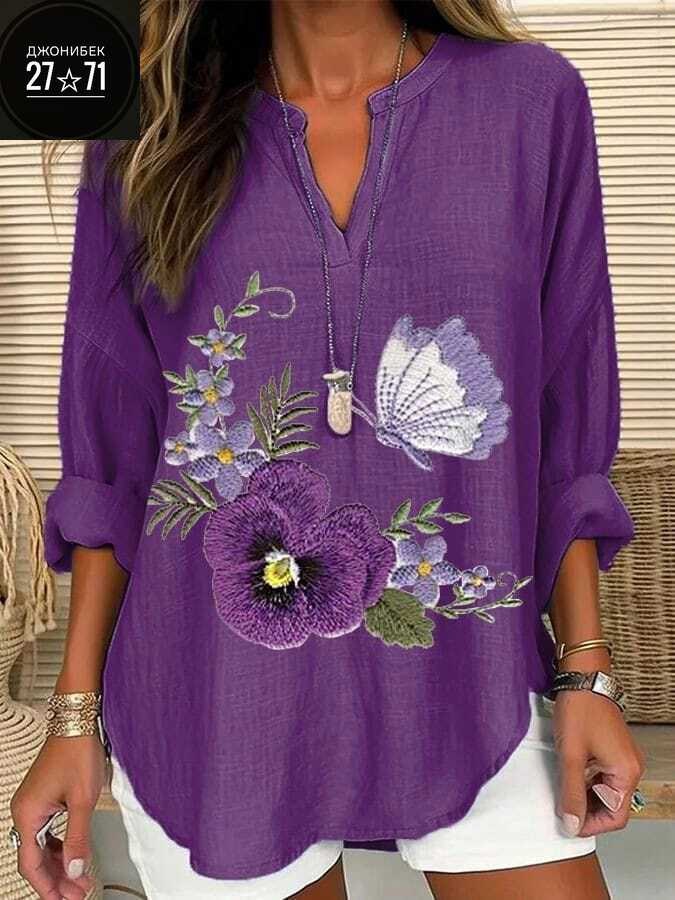 женская туника,женская кофта,кофта сиреневая,женская рубашка,туника блузка