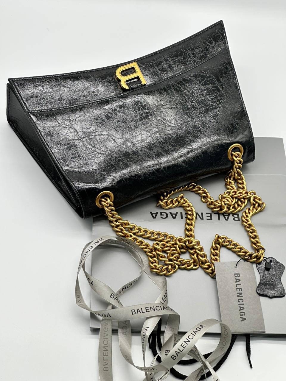 сумка balenciaga 30х16 натуральная кожа,сумка balenciaga 30х16 натуральная кожа реплика,сумка женская balenciaga,сумка balenciaga,сумка crush medium chain bag 'black' balenciaga