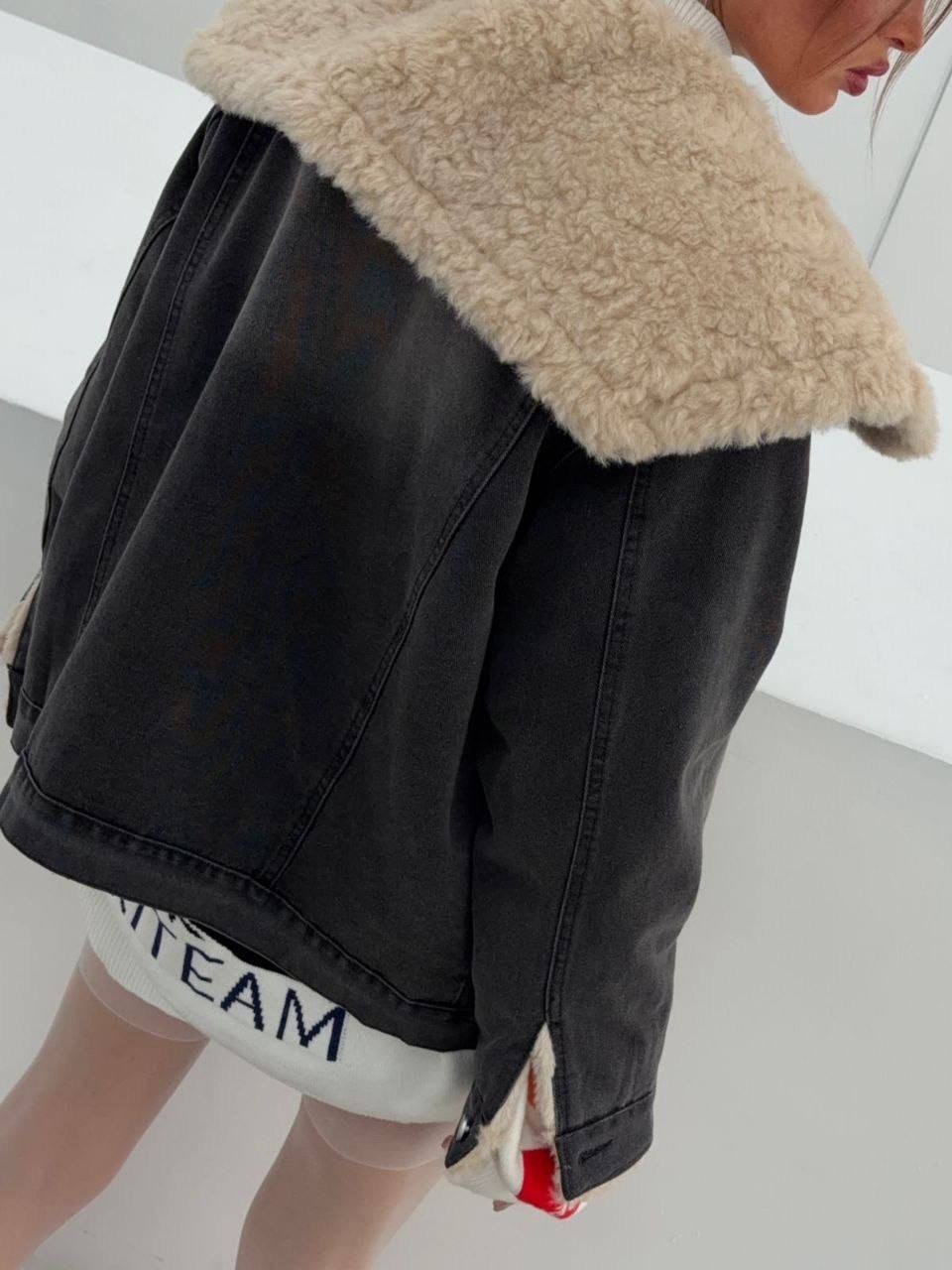 джинсовая зимняя женская куртка,зимняя женская джинсовая куртка с отделкой из искусственного меха,джинсовая куртка с мехом женская,джинсовая куртка,дубленка женская