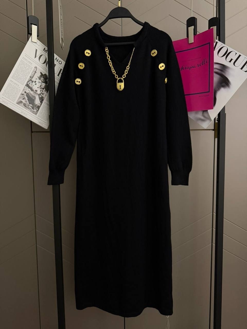 трикотажное платье,платье черное,женское платье,платье,платье вязаное длинное