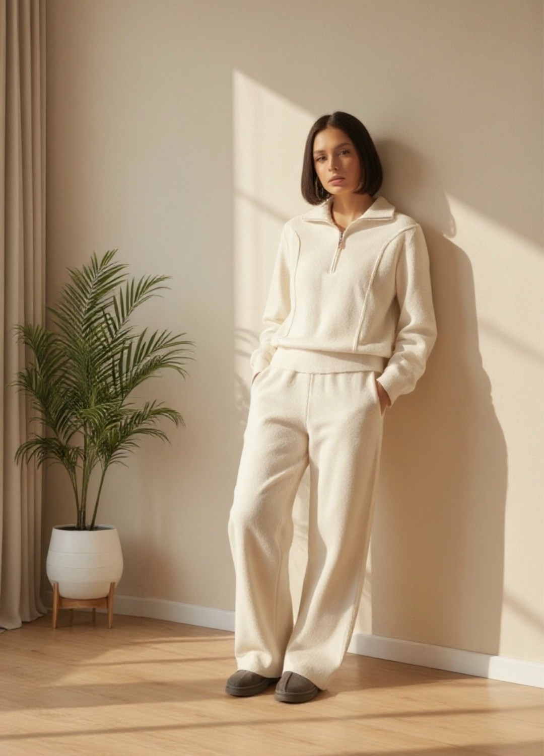 трикотажные костюмы,костюм трикотажный с брюками теплый осень доза стиля,костюм из кашемира,трикотажный костюм брюками,костюм с брюками