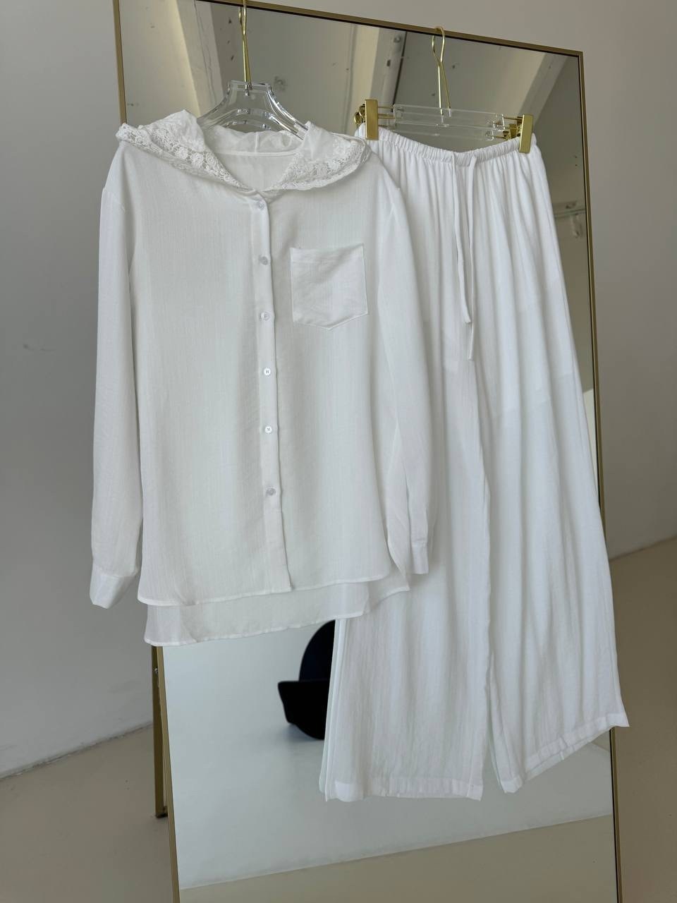 костюм белый,костюм брючный белый,женская пижама,пижама для женщин,женский брючный костюм