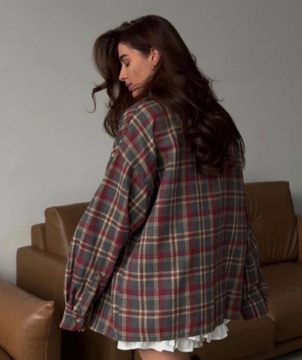 стиль одежды кантри,рубашка в клетку оверсайз удлиненная,рубашка женская в клетку оверсайз,клетчатая рубашка,оверсайз рубашка в клетку