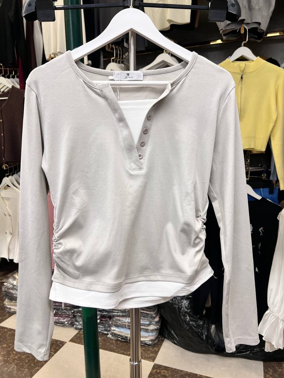 женский пуловер,с длинным рукавом,женская футболка с длинным рукавом,лонгслив с пуговицами,повседневная блузка