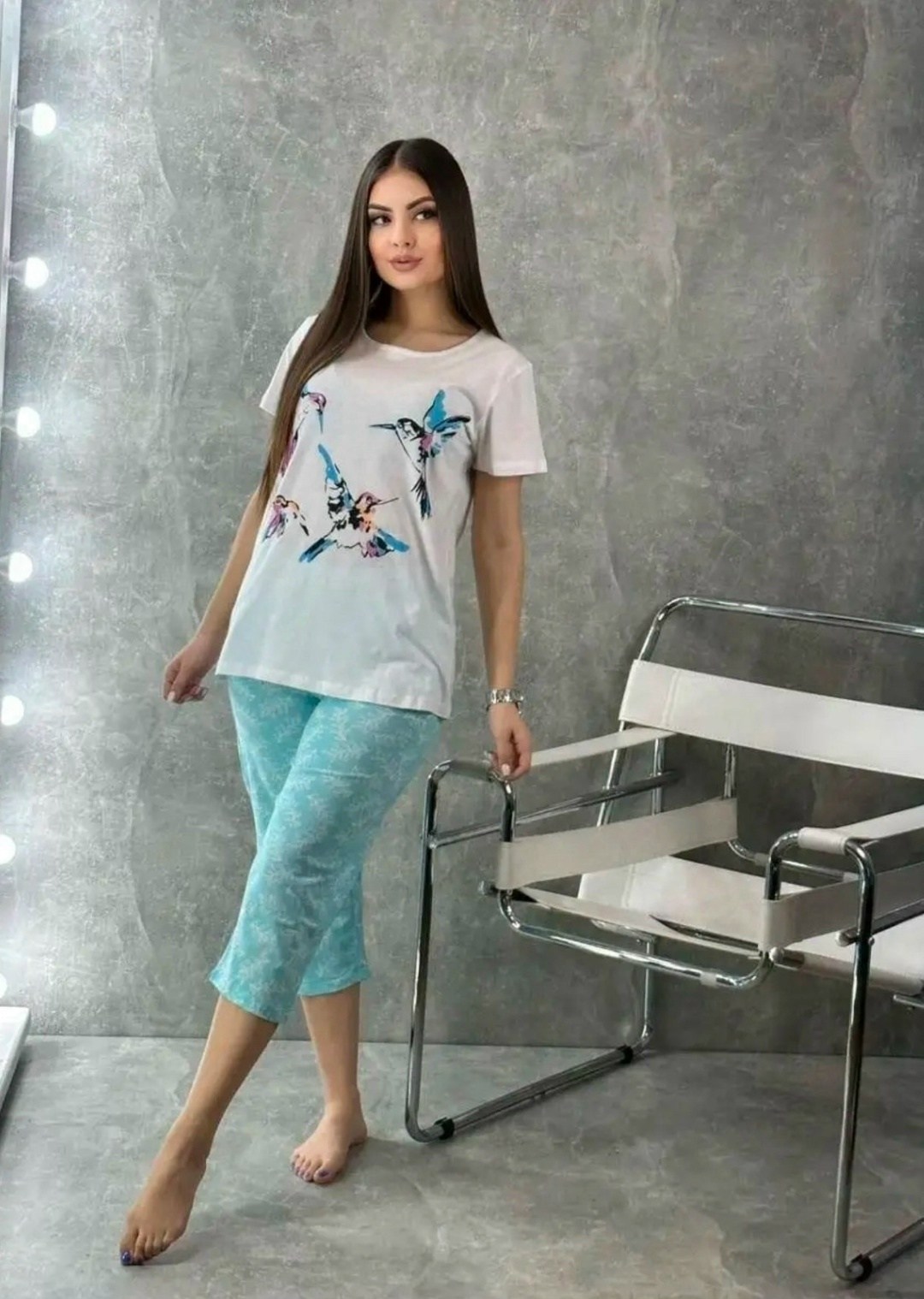 пижама женская,женская пижама с бриджами,пижама домашняя,домашняя одежда пижама,комплект домашний