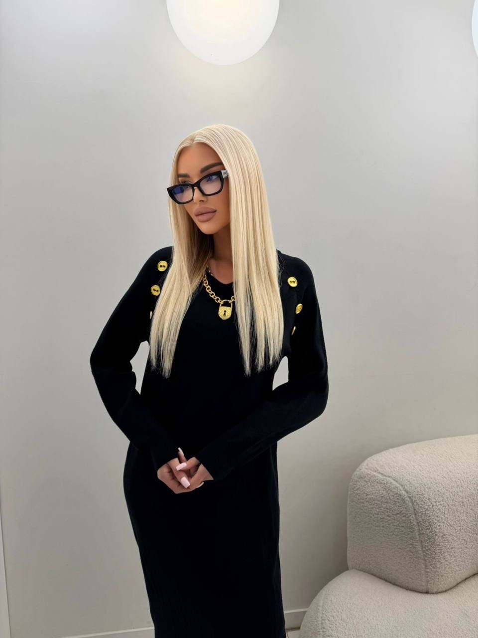 трикотажное платье,платье черное,женское платье,платье,платье вязаное длинное