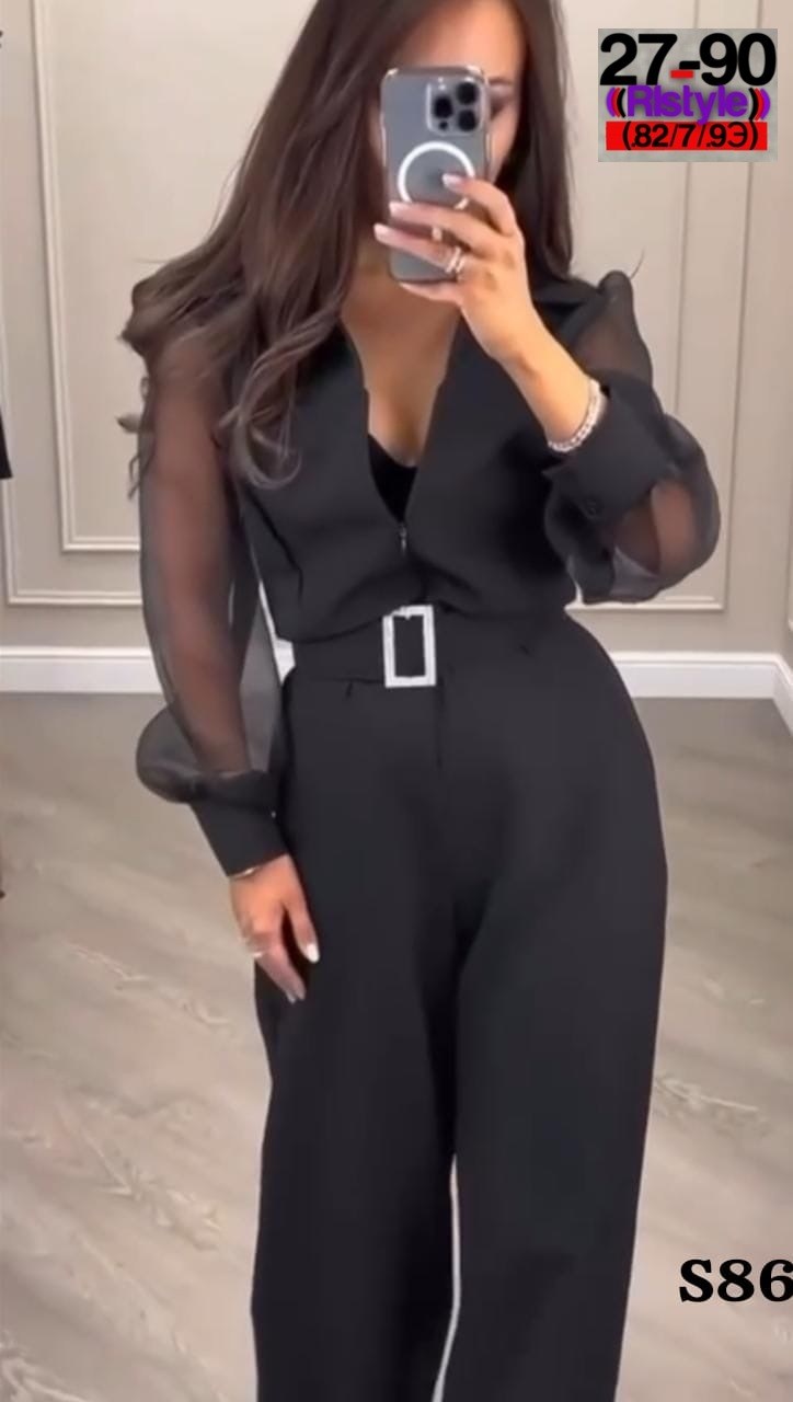комбинезон брючный элегантный,черный женский комбинезон,женский комбинезон,комбинезон женский классический,брючный комбинезон