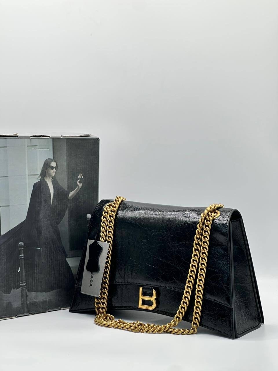 сумка balenciaga 30х16 натуральная кожа,сумка balenciaga 30х16 натуральная кожа реплика,сумка женская balenciaga,сумка balenciaga,сумка crush medium chain bag 'black' balenciaga