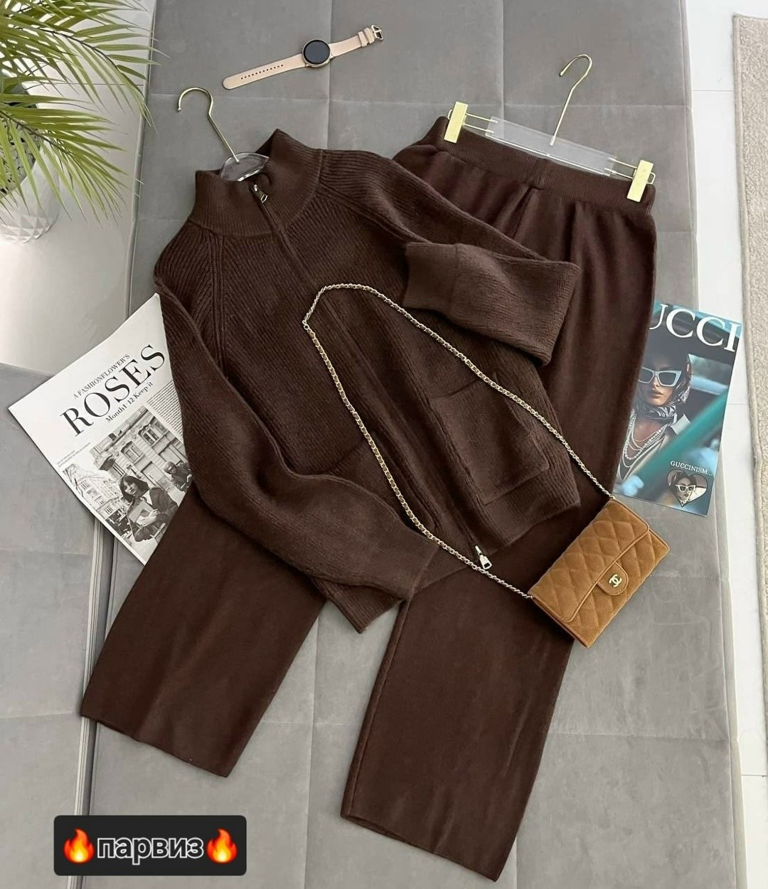 трикотажный женский костюм,трикотажный костюм,трикотажные брюки,вязаные костюмы,спортивные брюки женские finn flare fae11172 серые l