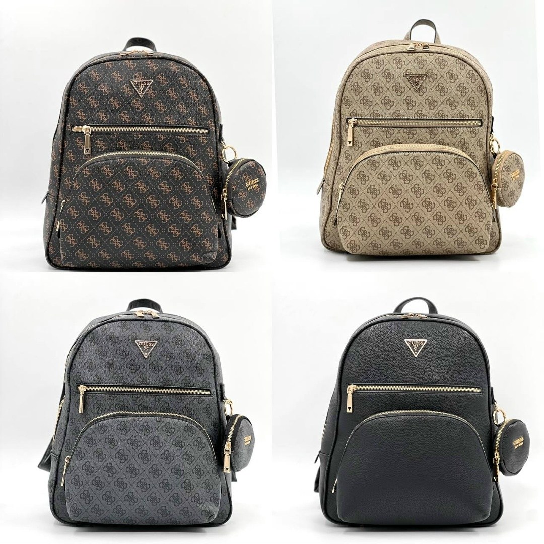 женский рюкзак guess,рюкзак guess коричневый,guess рюкзак,рюкзак guess eco elements backpack hwesg876733 темно-коричневый,городской рюкзак женский guess hwesg876732