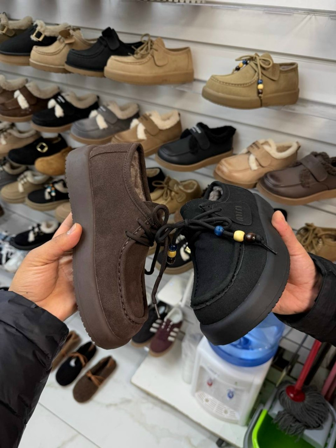 , женская, повседневные,женские ботинки miu miu delave на меху,женская зимняя