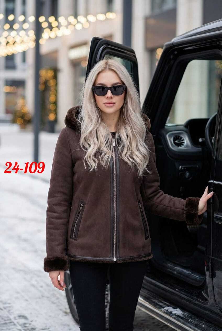 дубленка женская,дубленка авиатор,дубленка,стильная дубленка женская,дубленка женская furnatur 8024562 коричневая 54 ru