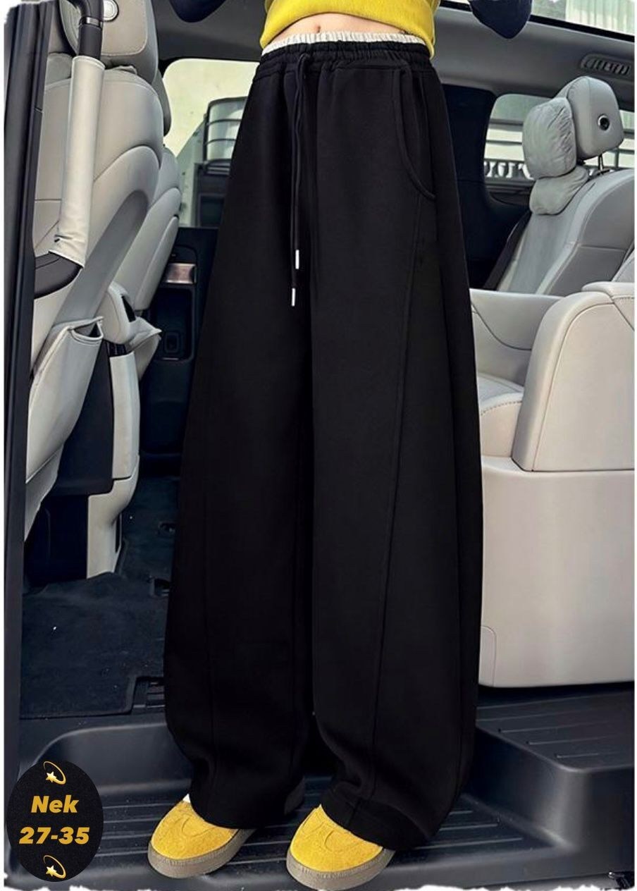 широкие брюки с кулиской на талии dazy серый,серые спортивные женские брюки с высокой талией и широкими штанинами,серые спортивные брюки для женщин,брюки широкие,женские спортивные брюки в американско